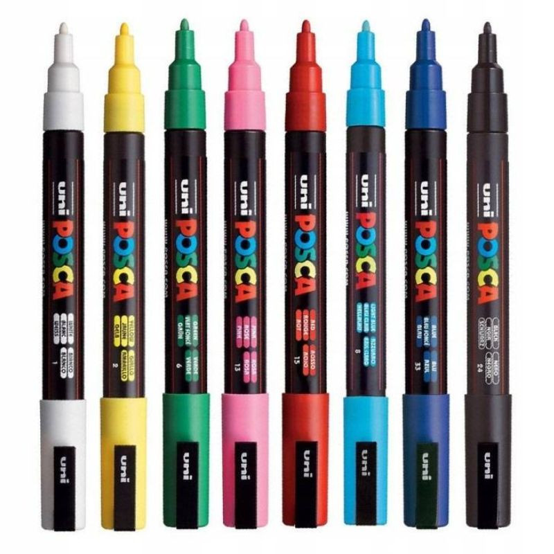 Zestaw markerów 8szt Posca PC-5M Uni
